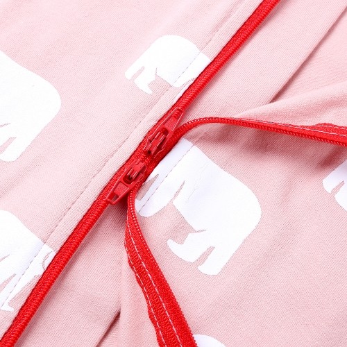 Baby Playsuit - Pink Bear