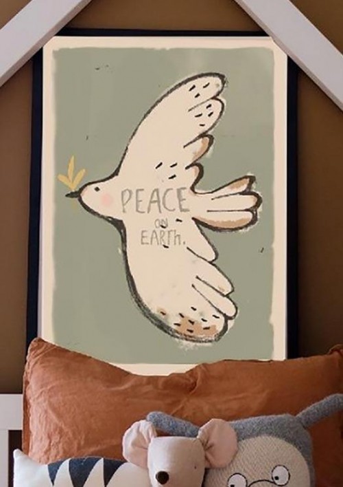 Studio Loco Peace Bird Poster