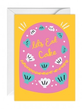 Birthday Card -Let's Eat Cake