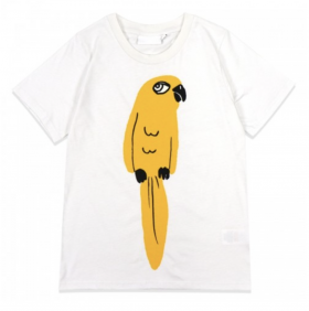 Children's T-shirt with a parrot