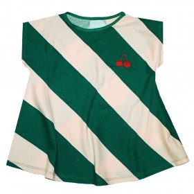 Children's dress with stripes
