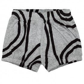 Shorts - grey with lines pattern