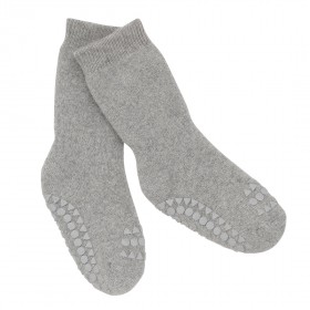 Non-slip socks - grey melange