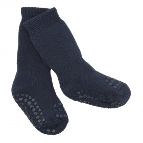 Non-slip socks - navy blue
