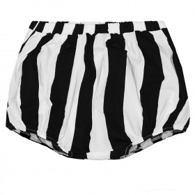 Shorts - black and white stripes