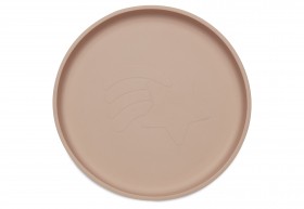 Silicone plate - pale pink