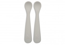 Silicone spoons set - nougat, 2 pieces