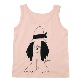 Children's tank top with a puppy illustration