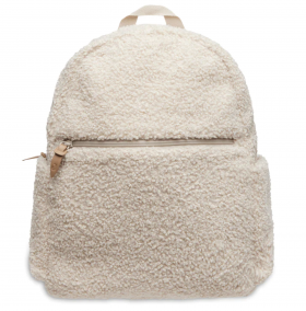 Diaper bag backpack boucle - natural