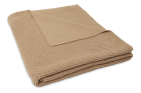 Blanket cot 100x150cm basic knit - biscuit