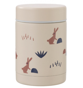 Stainless steel food thermos - rabbit sandshell
