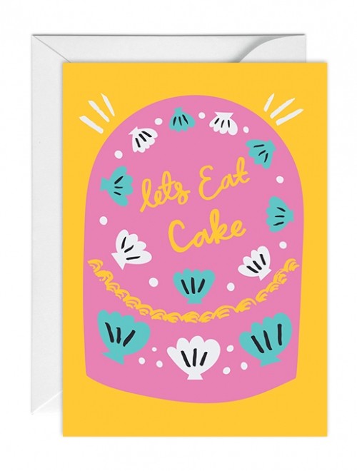 Картичка за рожден ден "Let's Eat Cake"