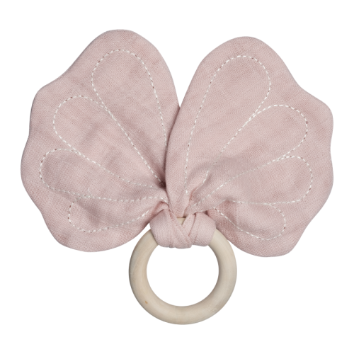Чесалка за никнещи зъбки- бледо лилава пеперуда