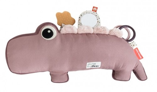 Бебешка играчка/възглавница за упражнения на корем - Кроко розова