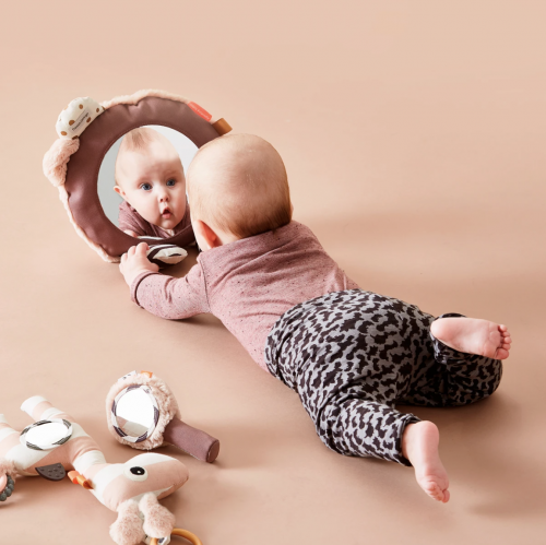 Бебешко огледало - розова пудра