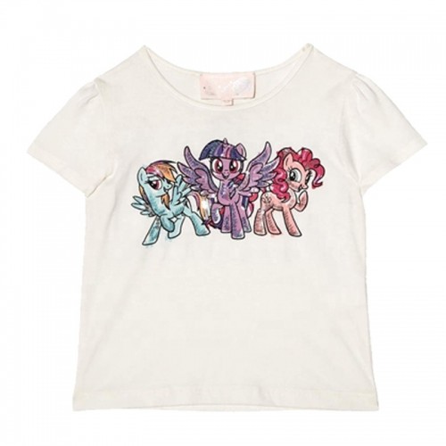 Детска тениска "Моето малко пони" - бяла