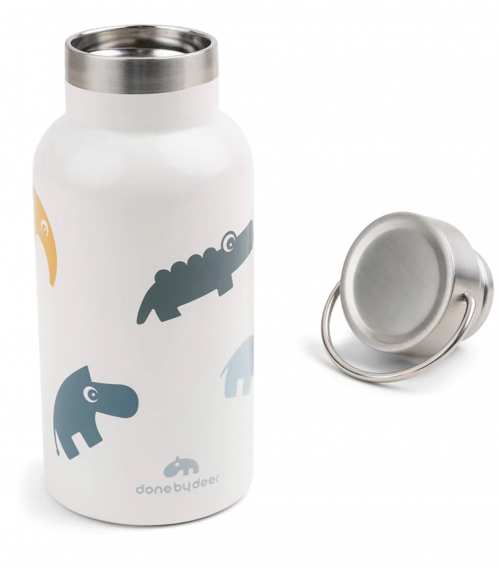 Thermo metal bottle - deer friends, colour mix