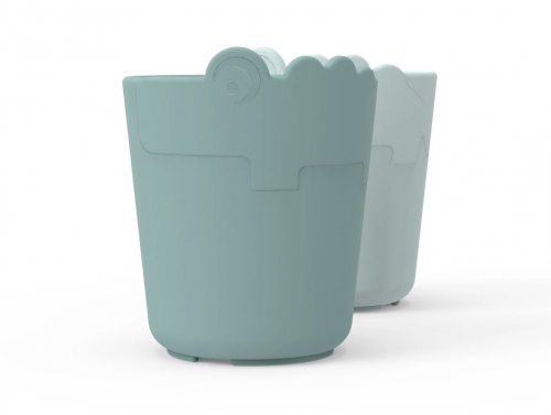 Kiddish mini mug 2-pack - croco, blue