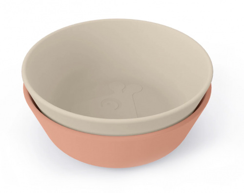 Кiddish bowl 2-pack - raffi, sand/coral