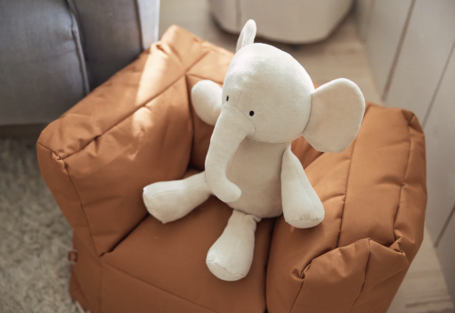 Stuffed animal elephant - nougat