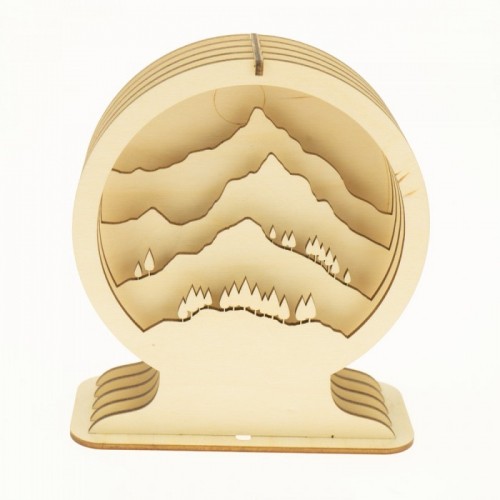 Wooden coloring toy - mountain