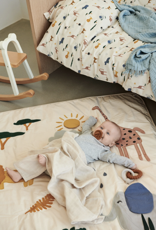 Baby bedding print set - Carmen, safari sandy mix