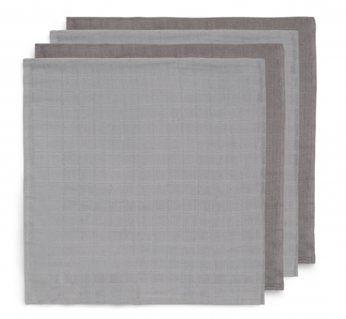 Set of bamboo cotton cloth - storm grey, 4pack