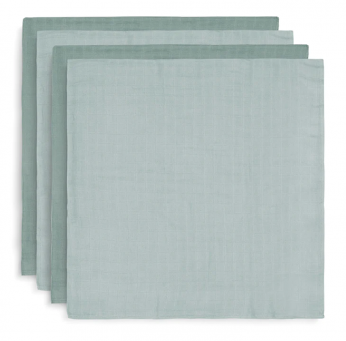 Set of bamboo cotton cloth - ash green, 4pack