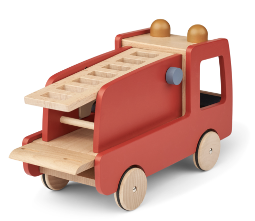 Голяма дървена пожарна кола - класически мулти микс