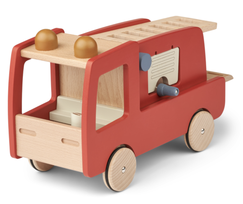 Голяма дървена пожарна кола - класически мулти микс
