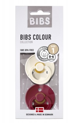 BIBS натурални Биберони - 2 бр. Ivory/Ruby