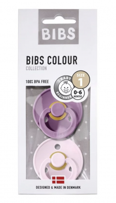 BIBS натурални Биберони - 2бр Lavender/Baby Pink
