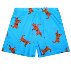 Shorts - blue with puppies