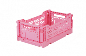 Aykasa folding crate - MINI baby pink