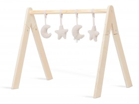 Комплект играчки за бебешки фитнес- луна и звезди, нуга