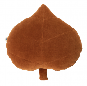 Leaf cushion - cinnamon