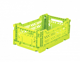 Aykasa folding crate - MINI acid yellow