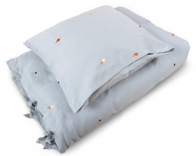 Junior bed linen GOTS cool summer – pearl blue