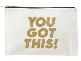 "You Got This" - голям несесер-чанта от естествено платно