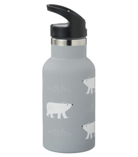 Малка термос бутилка с двойно затваряне от неръждаема стомана - полярна мечка